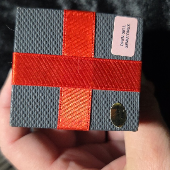 Blue Topaz Sterling Silver Ring With Lab Created White Sapphires - Picture 10 of 10